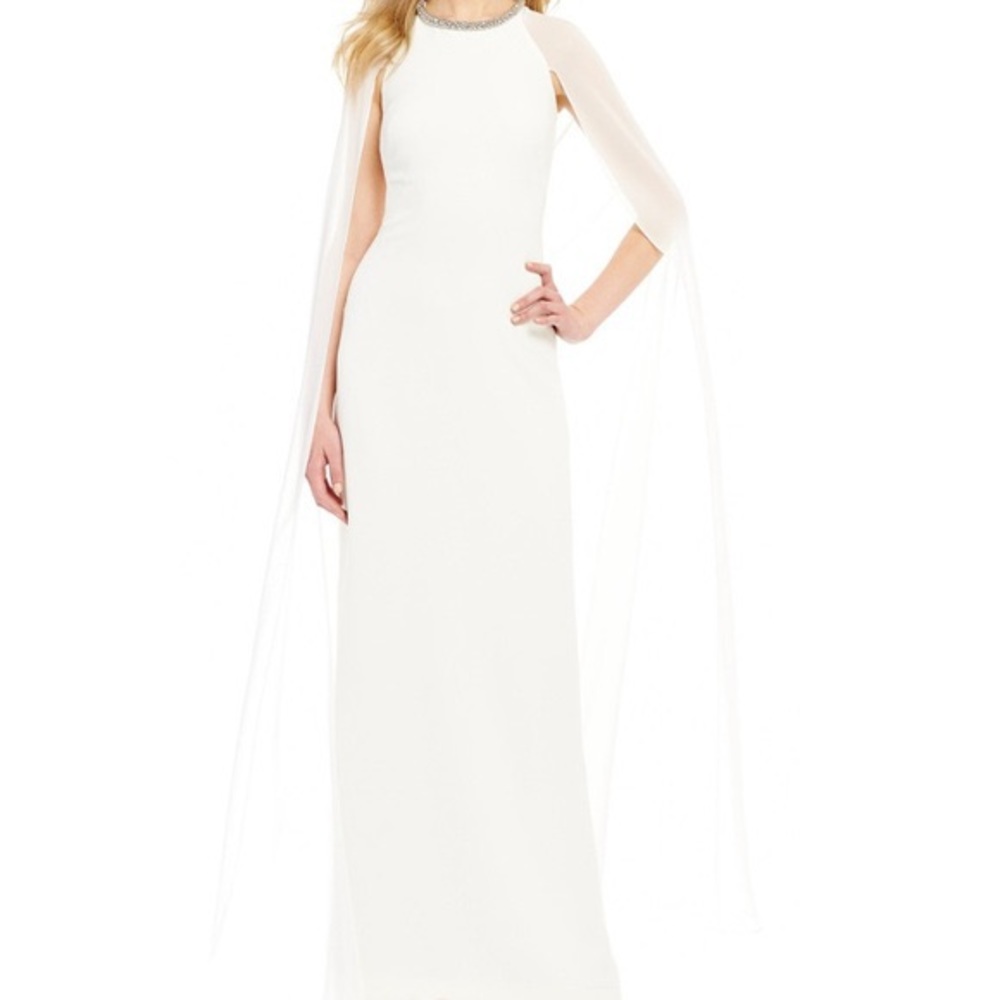 Sold! Calvin Klein chiffon beaded dress!💕💕